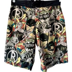 Batman Cartoon‎ Men's Swim Trunks Board Shorts Size S Pockets Outdoors